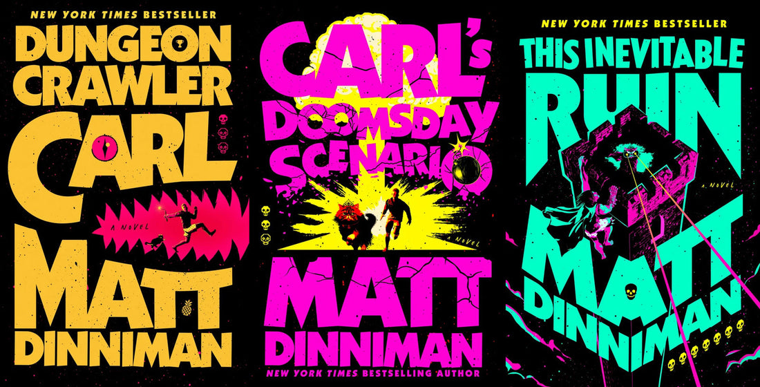 Three books from the Dungeon Crawler Carl series