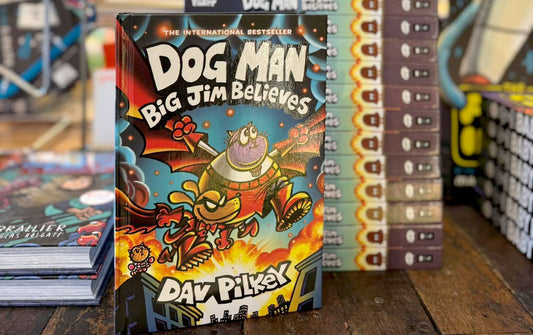 Dog Man: Big Jim Believes graphic novel in Rochester bookstore