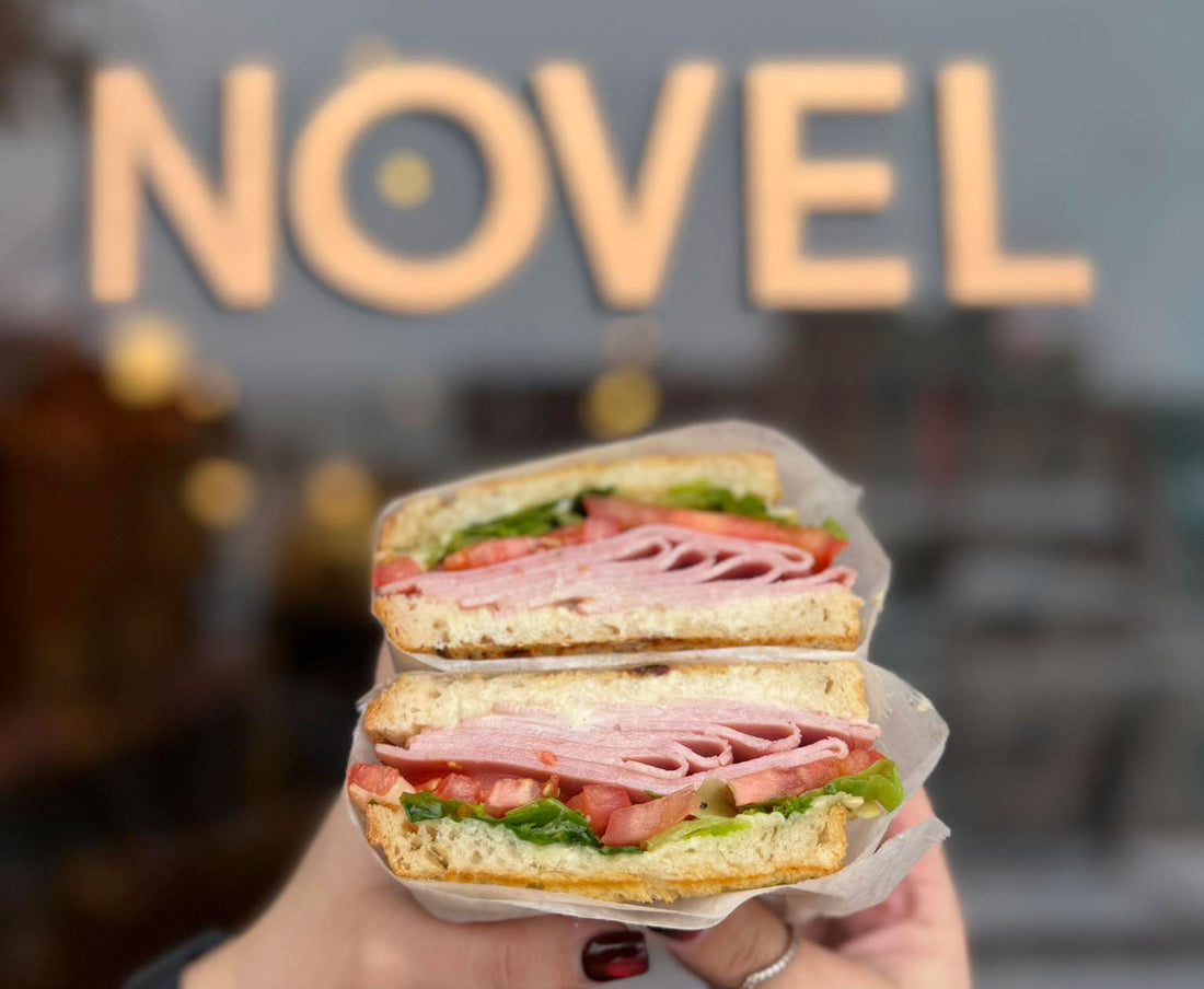 The Big Ham and Cheese sandwich at Novel in Rochester, Michigan