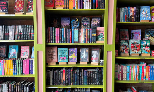 YA bookshelves at Novel